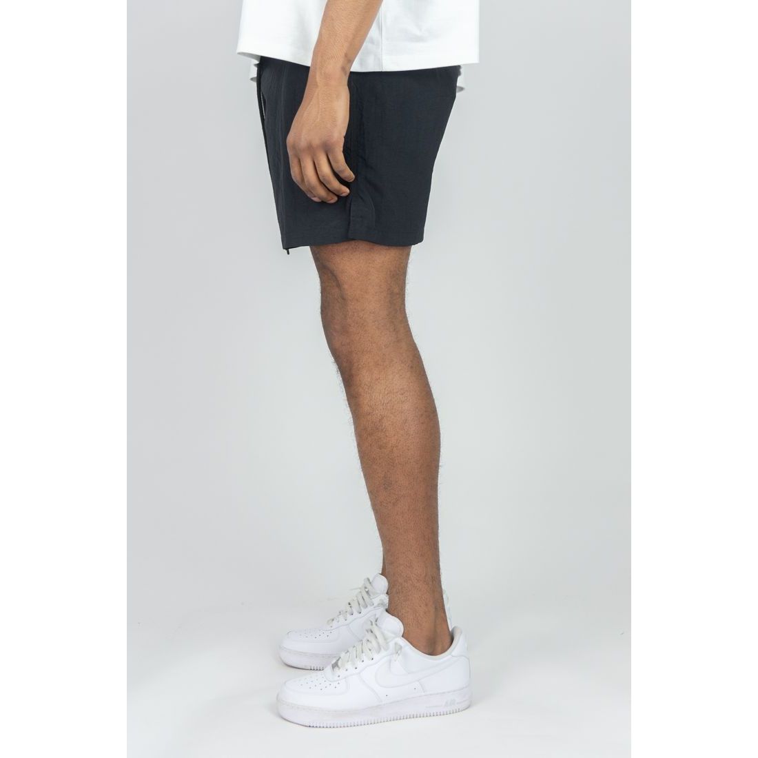Rebel Minds crinkle nylon shorts by REBEL MINDS