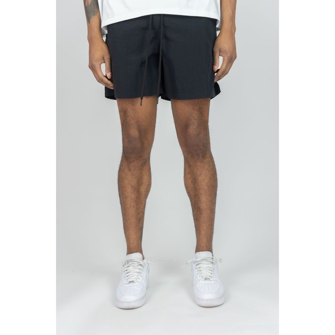 Rebel Minds crinkle nylon shorts by REBEL MINDS