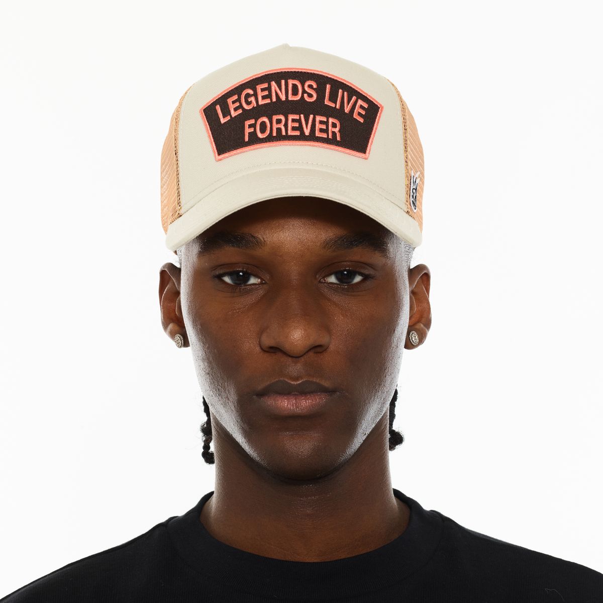 Cult legends live forver logo mesh back trucker hat - HATS - Cityswagusa.com