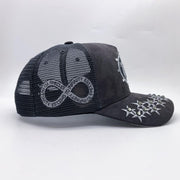 Hudson V1 diamond 777 suede trucker hat - HATS - Cityswagusa.com