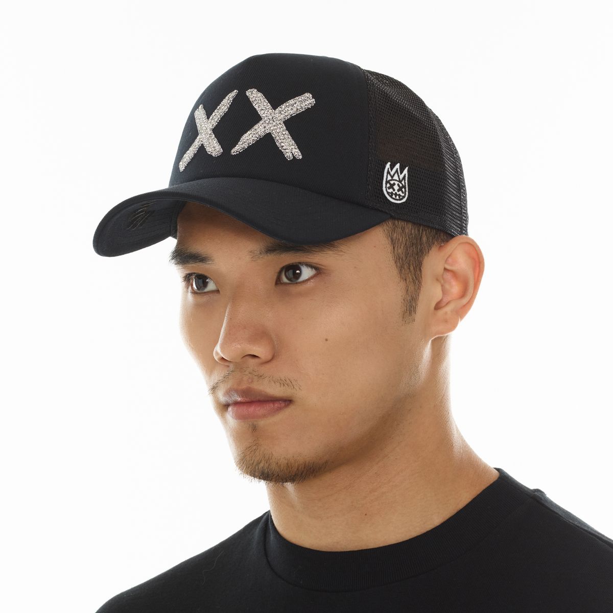Cult white crystals mesh XX logo trucker hat - HATS - Cityswagusa.com