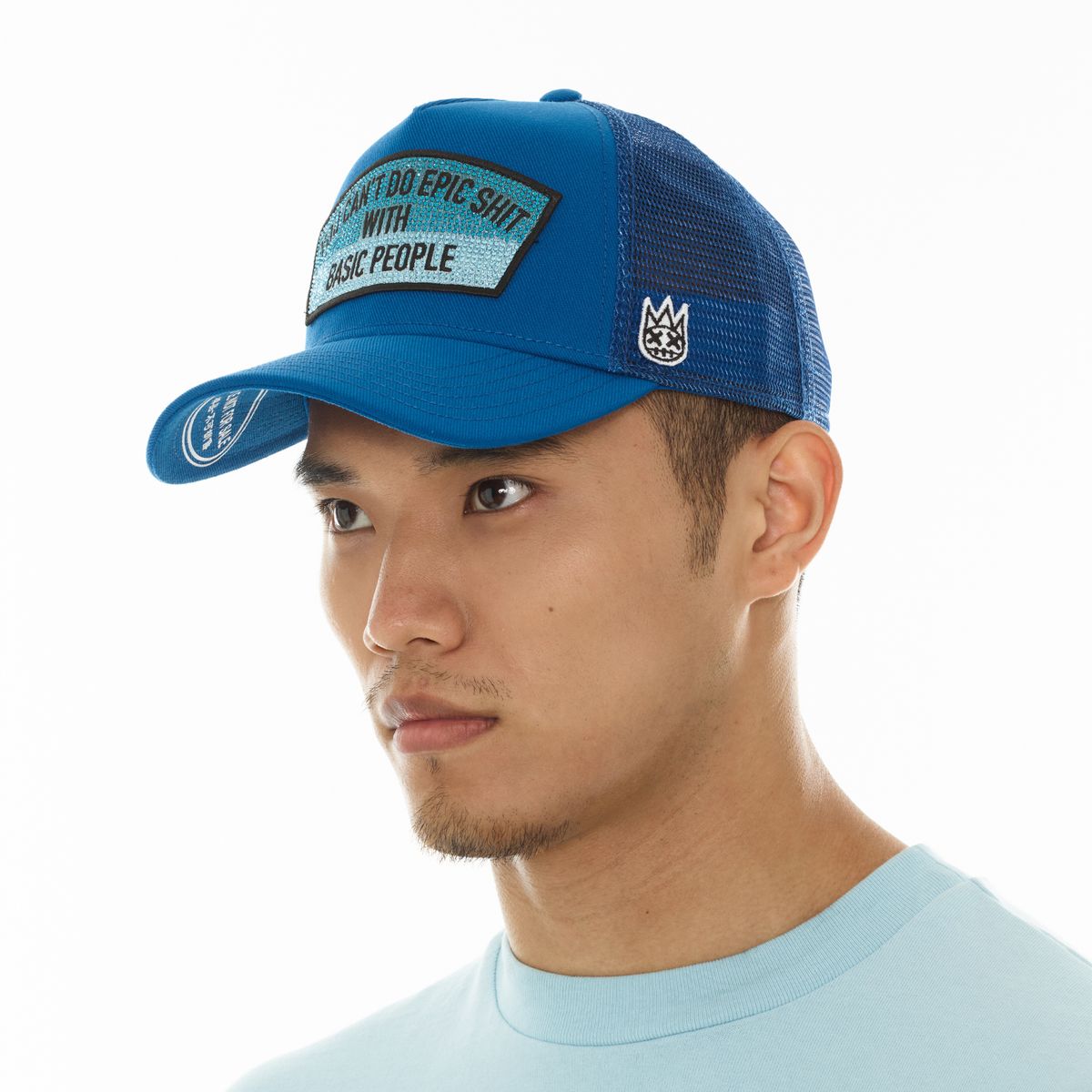 Cult epic s*it crystal logo mesh back trucker hat - HATS - Cityswagusa.com