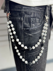 Drunz white/black pocket chain by WALLET CHAIN