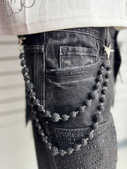 Drunz black pocket chain by WALLET CHAIN