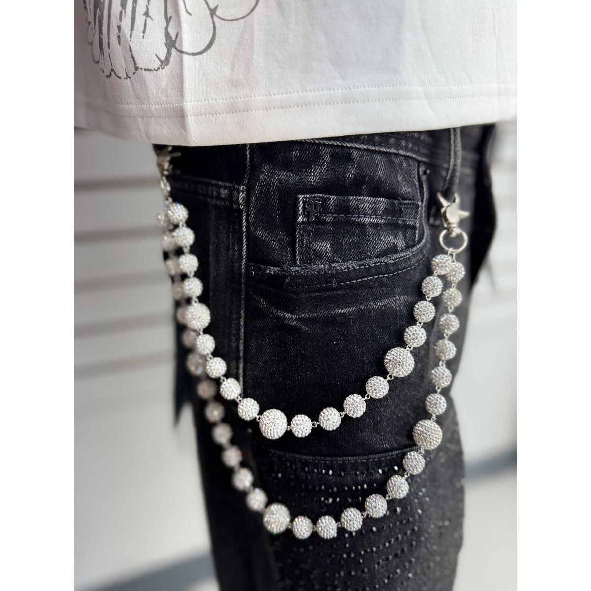 Drunz white pocket chain - ACCESSORIES - Cityswagusa.com