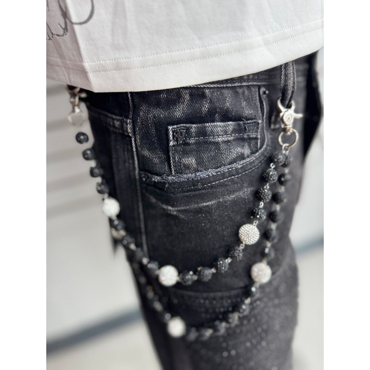Drunz black white pocket chain - ACCESSORIES - Cityswagusa.com