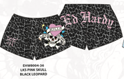 Ed Hardy lks pink skull fleece short by ED HARDY