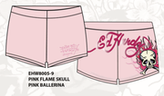 Ed Hardy pink flame booty biker short by ED HARDY