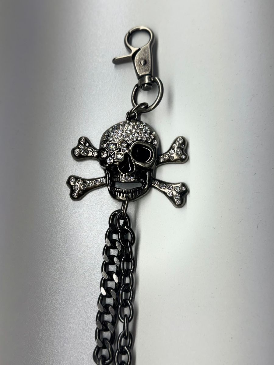 Drunz black skull double wallet chain by WALLET CHAIN