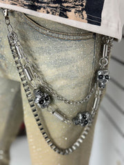 Drunz bullet link skull wallet chain by WALLET CHAIN