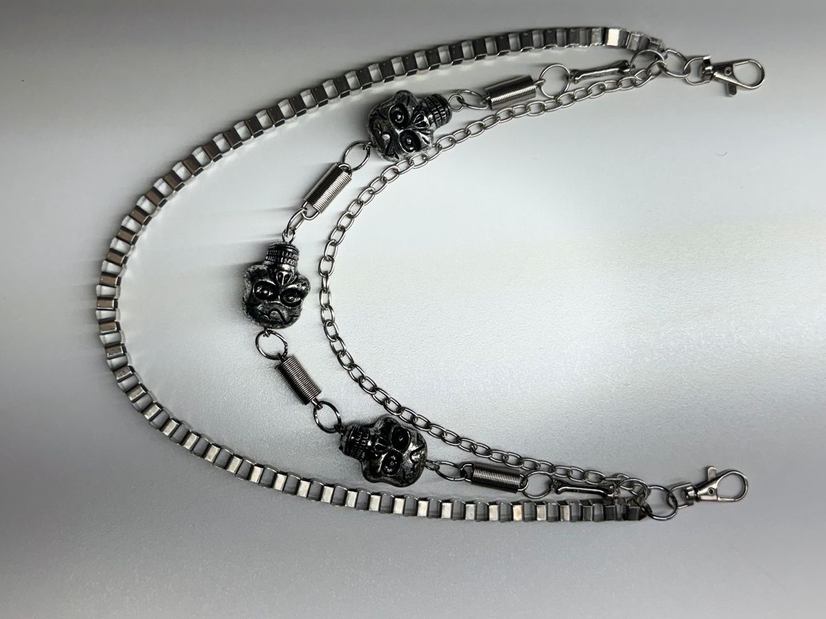 Drunz bullet link skull wallet chain by WALLET CHAIN