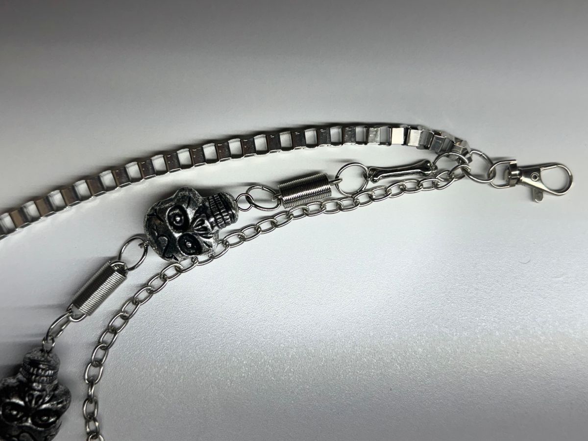 Drunz bullet link skull wallet chain by WALLET CHAIN
