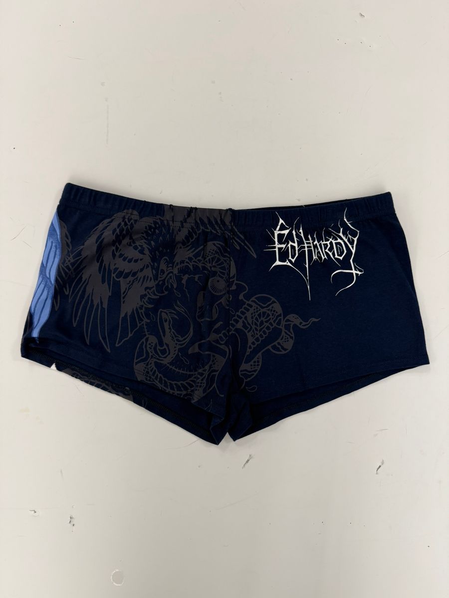 Ed Hardy cross wings biker booty short by ED HARDY