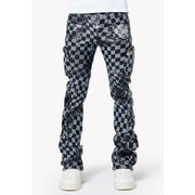 Guapi obsidian checkerboard leather pants - PANTS - Cityswagusa.com