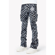 Guapi obsidian checkerboard leather pants - PANTS - Cityswagusa.com