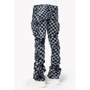 Guapi obsidian checkerboard leather pants - PANTS - Cityswagusa.com