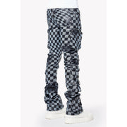 Guapi obsidian checkerboard leather pants - PANTS - Cityswagusa.com