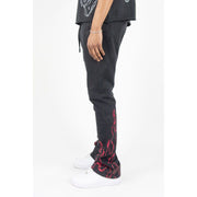 Rebel Minds saint rhinestone flared sweatpants by REBEL MINDS