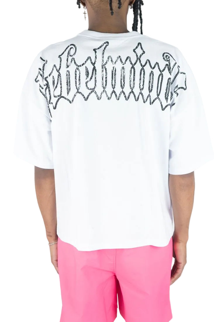 Rebel Minds rm town rhinestone t-shirt by REBEL MINDS