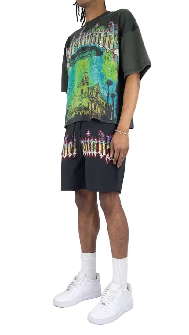 Rebel Minds rm town rhinestone t-shirt - T-SHIRT - Cityswagusa.com