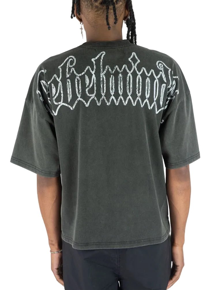 Rebel Minds rm town rhinestone t-shirt by REBEL MINDS
