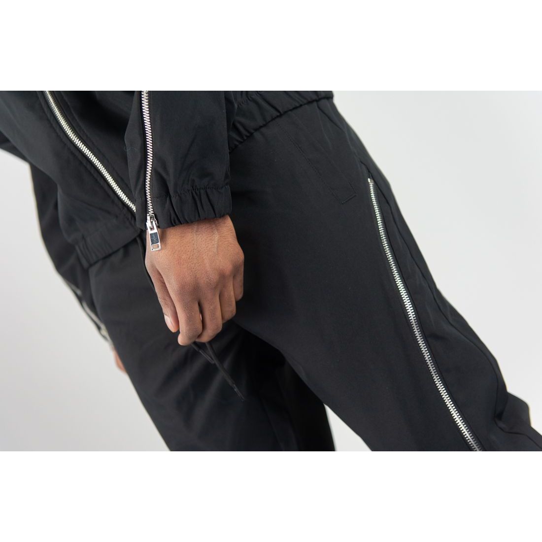 Rebel Minds zipper windbreaker pants by REBEL MINDS