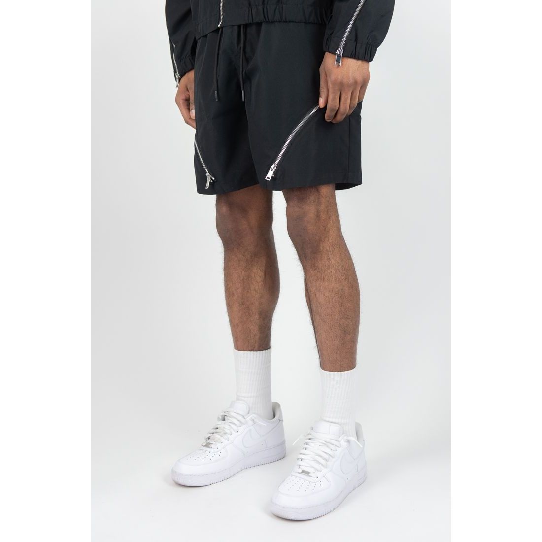 Rebel Minds zipper windbreaker shorts by REBEL MINDS