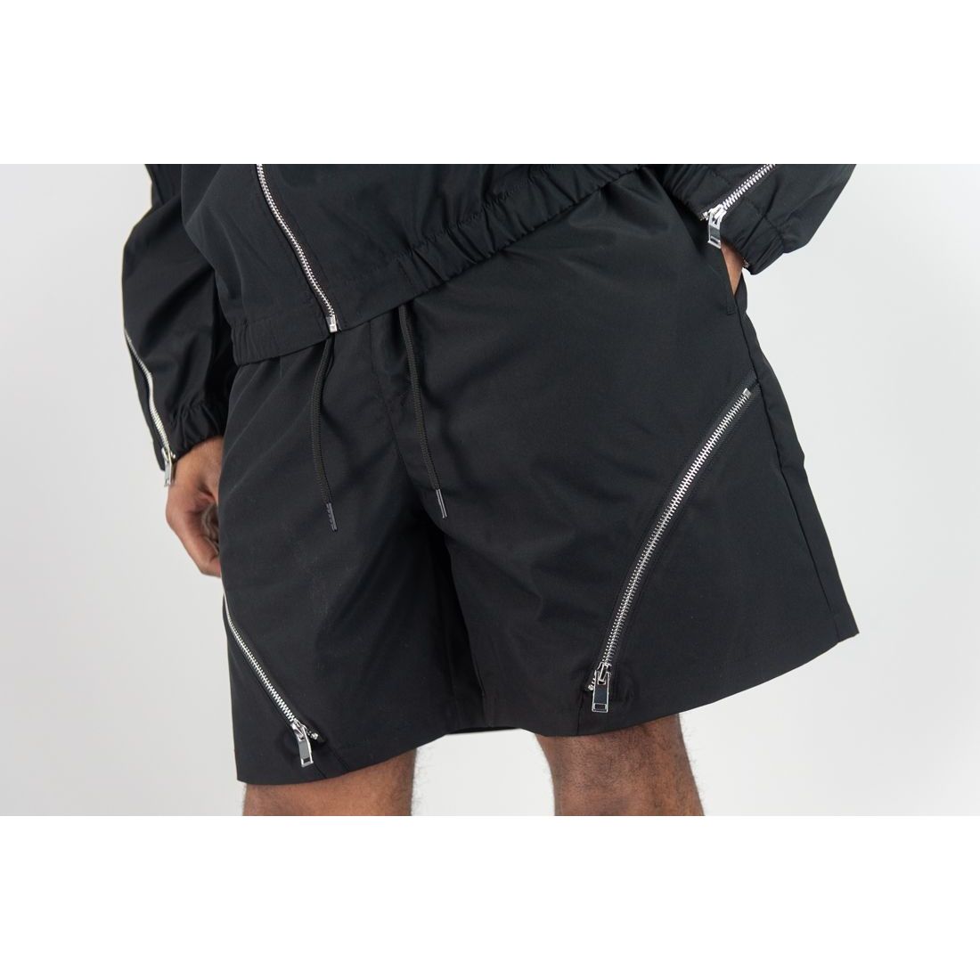 Rebel Minds zipper windbreaker shorts - SHORTS - Cityswagusa.com