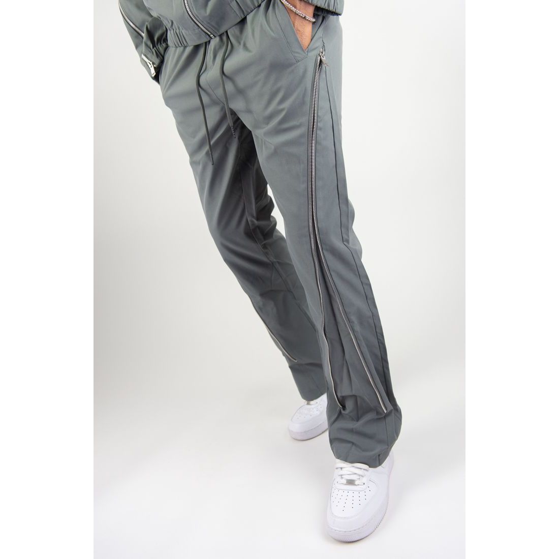 Rebel Minds zipper windbreaker pants by REBEL MINDS