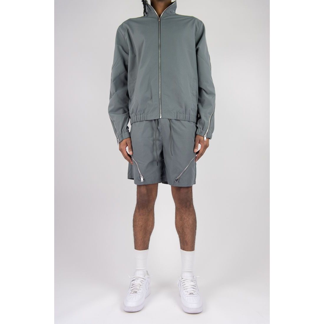 Rebel Minds zipper windbreaker shorts by REBEL MINDS
