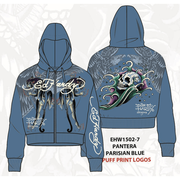 Ed Hardy pantera puff print zip up hoodie by ED HARDY