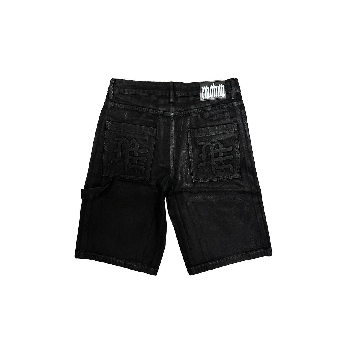 Mixed emotion worker wax coated shorts by MIXED EMOTION