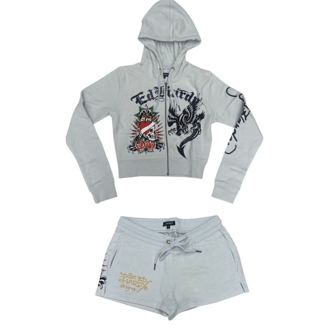 Ed Hardy heart roses fleece set by ED HARDY