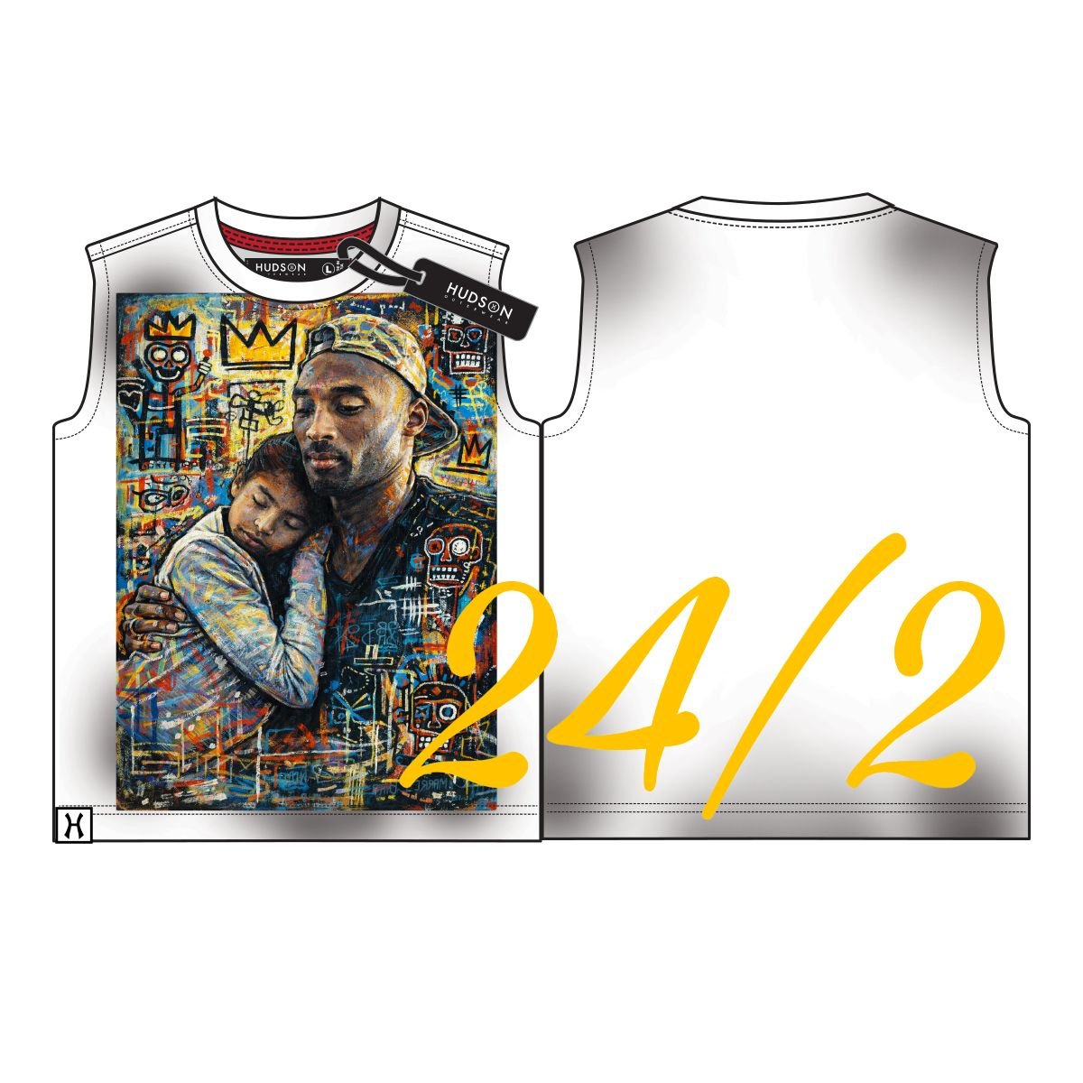 Hudson nyc cutoff sleeves Kobe t-shirt - T-SHIRT - Cityswagusa.com