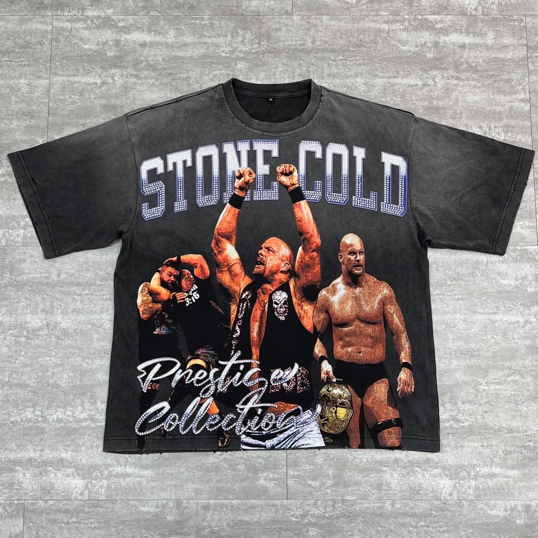 Prestige Stone Cold rhinestone t-shirt - T - SHIRT - Cityswagusa.com