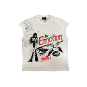 Mixed emotion starboy cuttoff sleeves t-shirt by MIXED EMOTION