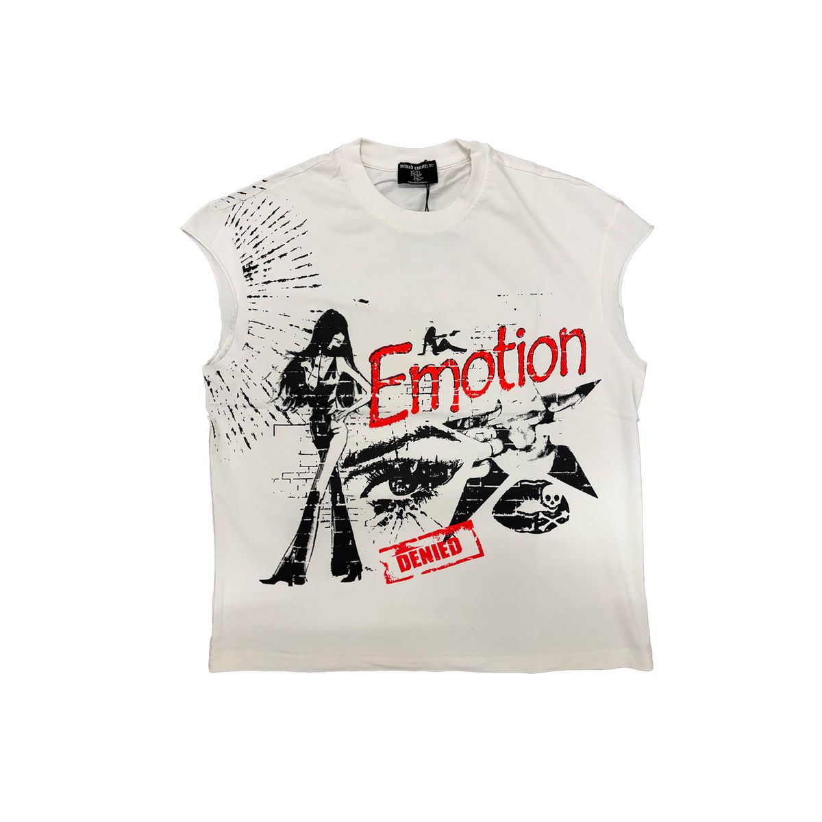 Mixed emotion starboy cuttoff sleeves t-shirt by MIXED EMOTION