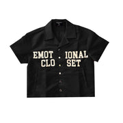 Mixed Emotion backyard nylon button up shirt - SHIRT S/S - Cityswagusa.com