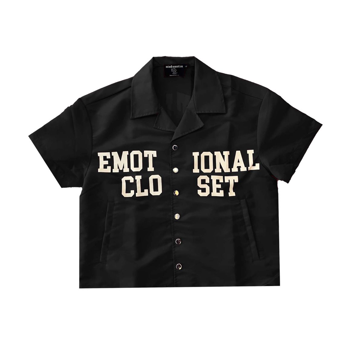 Mixed Emotion backyard nylon button up shirt - SHIRT S/S - Cityswagusa.com