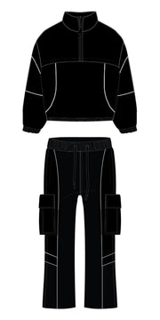 Rebel minds ripstop nylon colorblock set - TRACK SUITS - Cityswagusa.com