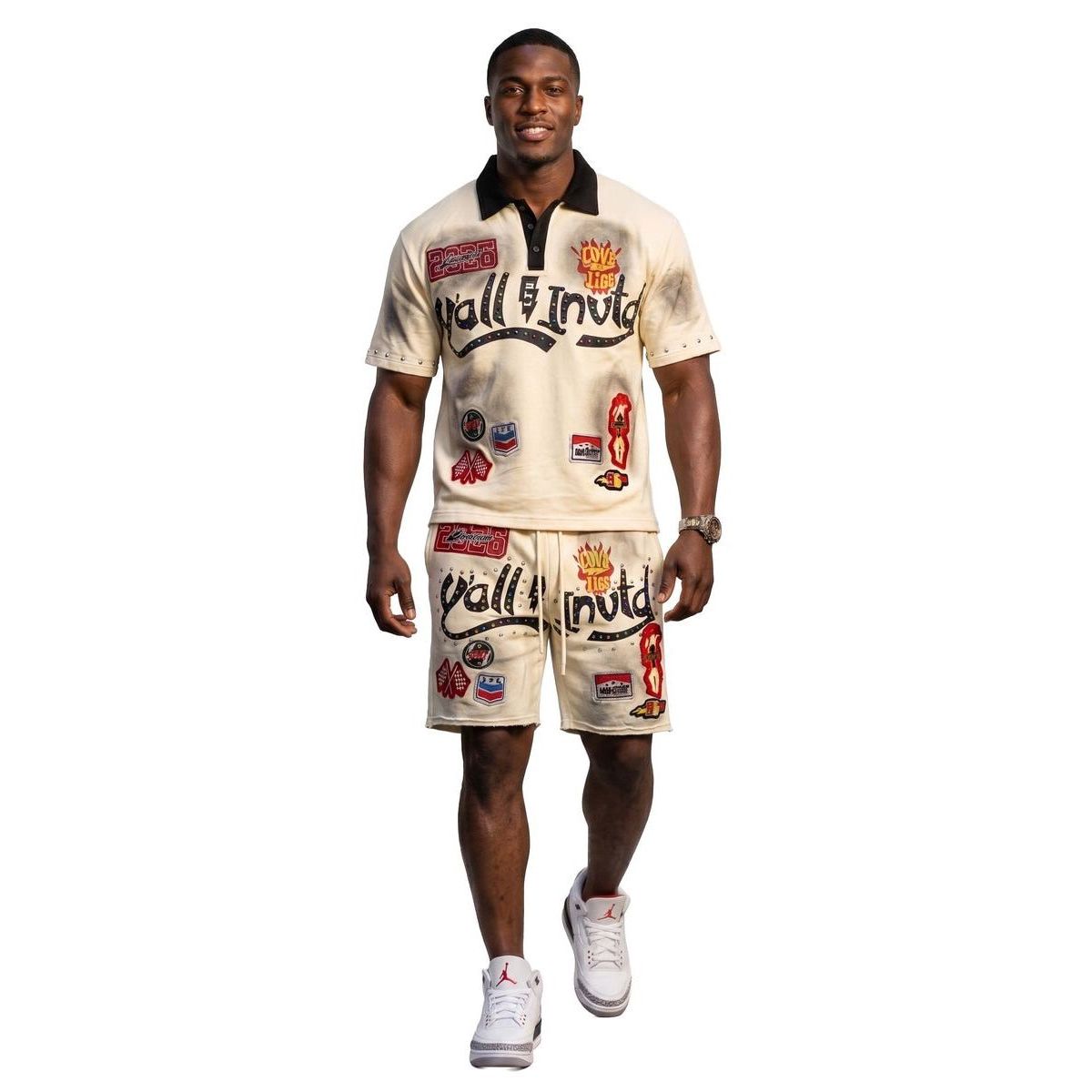 Love to Kleep LTK puff print shorts set - SHORTS SET - Cityswagusa.com