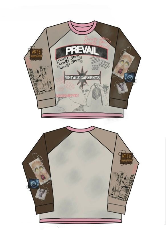 Legends prevail color block long sleeve t-shirt - T-SHIRT L/S - Cityswagusa.com