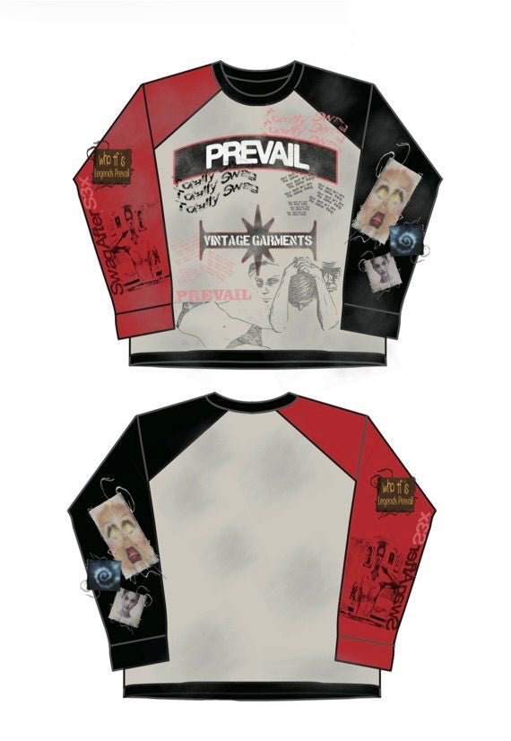 Legends prevail color block long sleeve t-shirt - T-SHIRT L/S - Cityswagusa.com