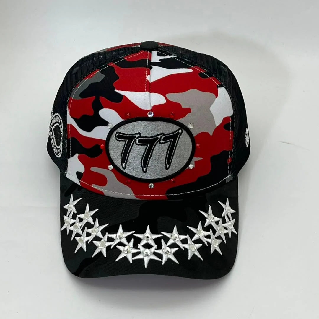 Hudson V1 camo diamond 777 trucker hat by HUDSON NYC