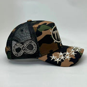Hudson V1 camo diamond 777 trucker hat - HATS - Cityswagusa.com