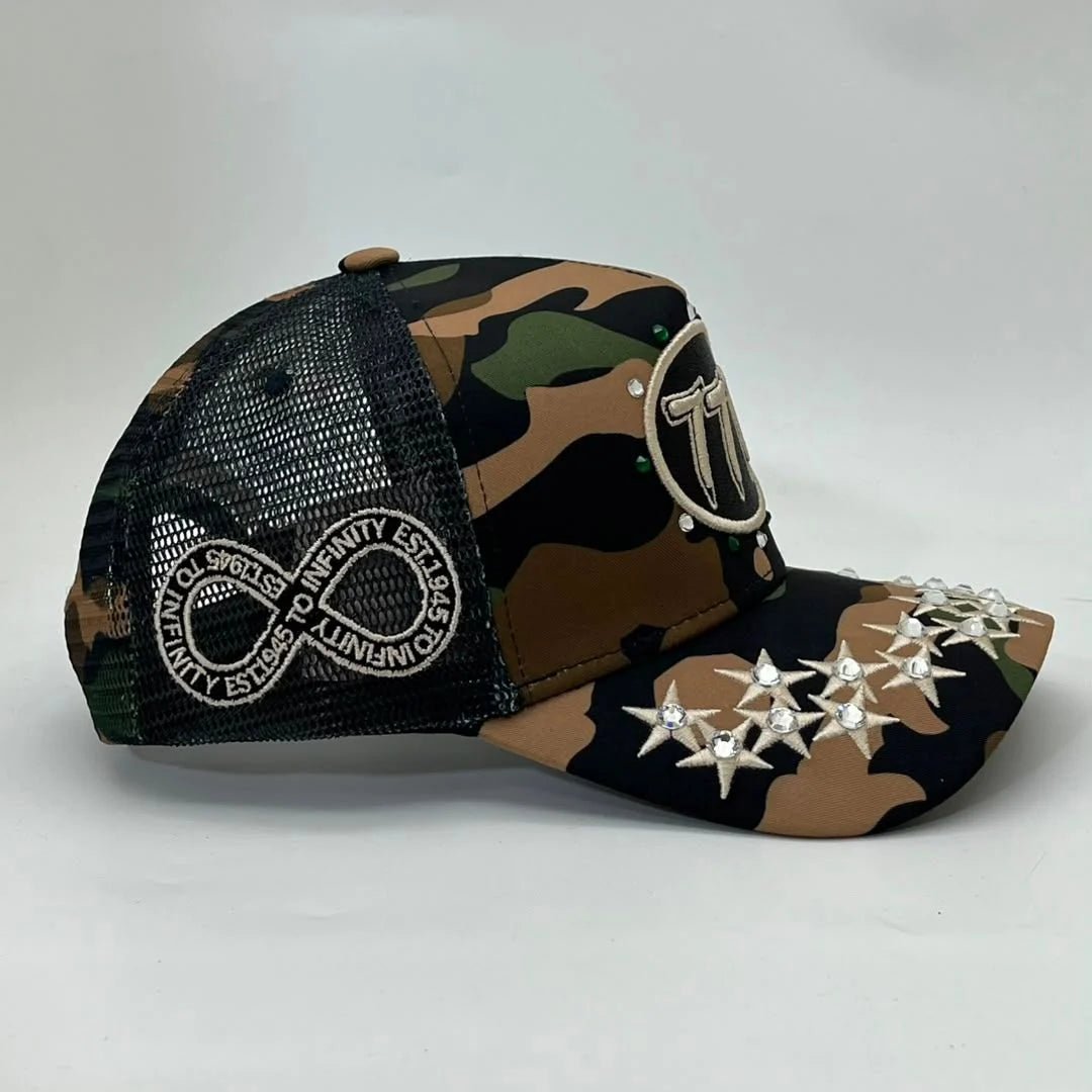 Hudson V1 camo diamond 777 trucker hat - HATS - Cityswagusa.com