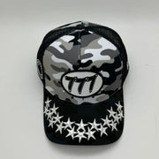 Hudson V1 camo diamond 777 trucker hat by HUDSON NYC