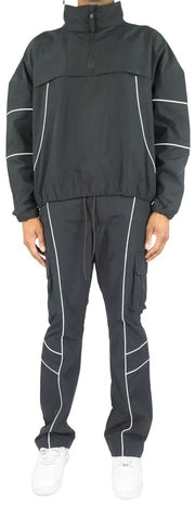 Rebel minds ripstop nylon colorblock set - TRACK SUITS - Cityswagusa.com