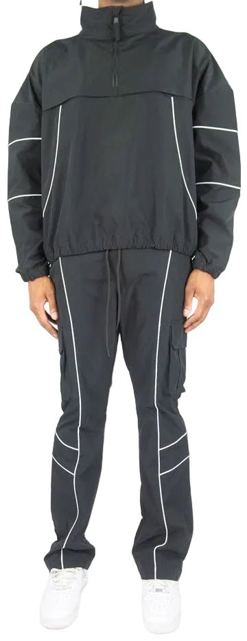 Rebel minds ripstop nylon colorblock set - TRACK SUITS - Cityswagusa.com