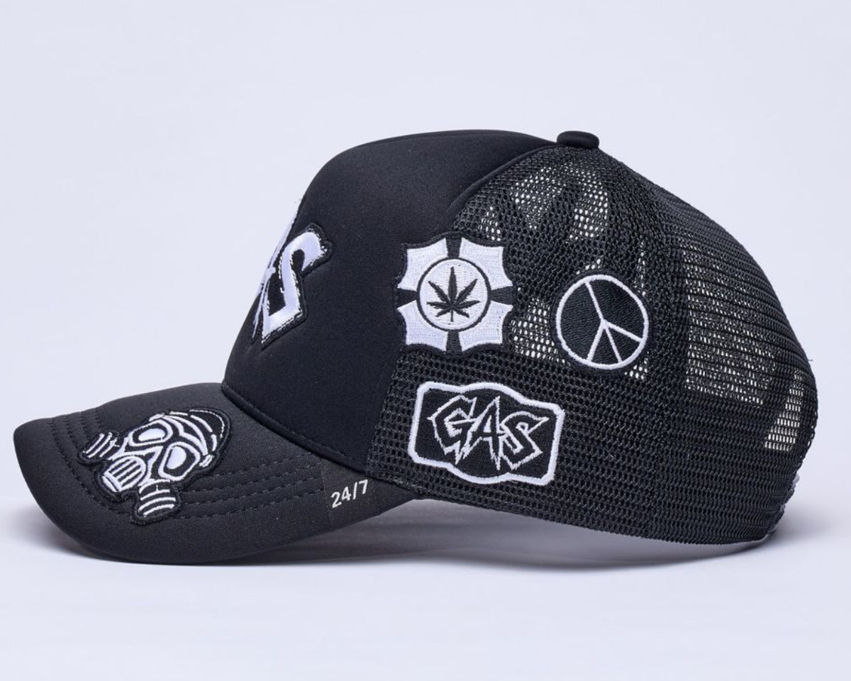 Gas services 24/7 snapback trucker hat by GAS SERVICE